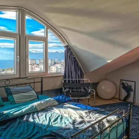 Apartment Luks Tripleks 180° Deniz Dag Manzarali Merkez De Antalya