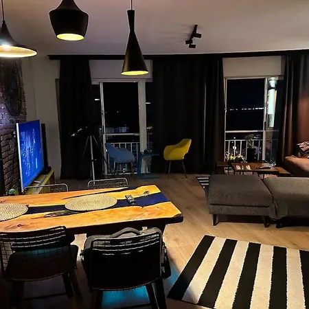 Апартаменты Luks Tripleks 180° Deniz Dag Manzarali Merkez De